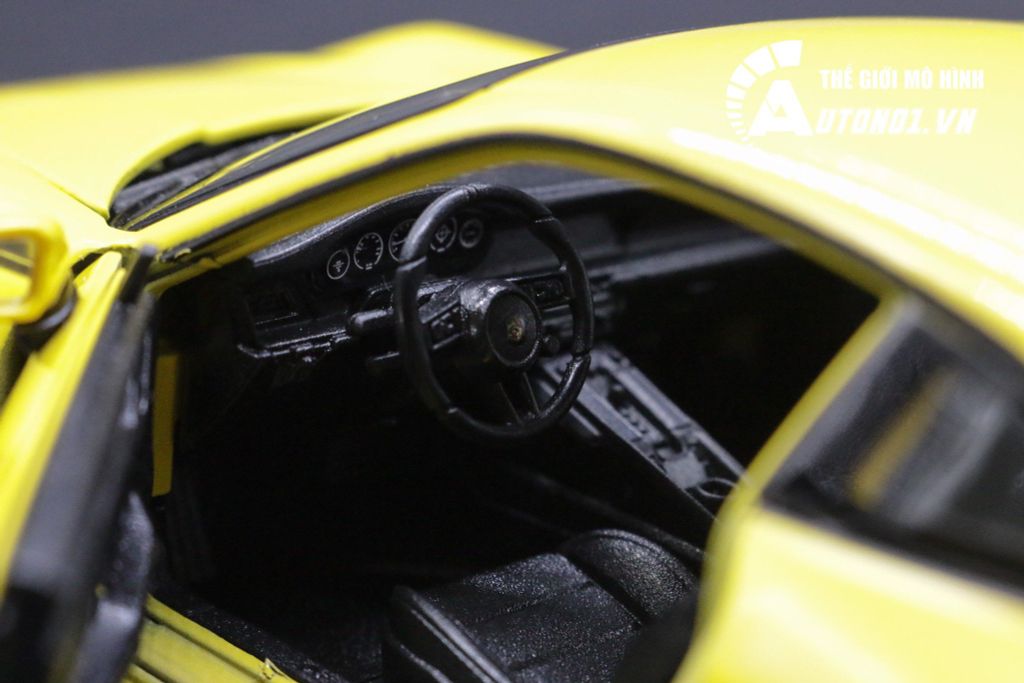 MÔ HÌNH XE PORSCHE 911 CARRERA 4S YELLOW 1:24 WELLY 7250