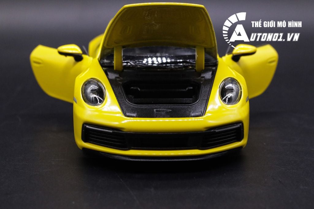 MÔ HÌNH XE PORSCHE 911 CARRERA 4S YELLOW 1:24 WELLY 7250