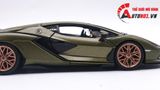  Mô hình xe Lamborghini Sian Fkp 37 Green đánh lái được full open 1:24 Bburago 7934 