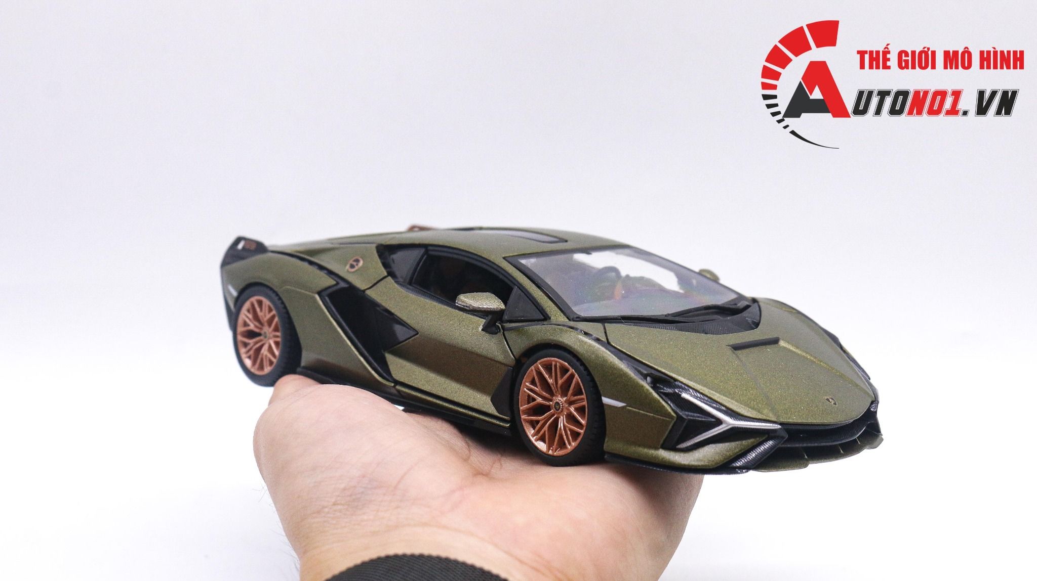 MÔ HÌNH XE LAMBORGHINI SIAN FKP 37 GREEN 1:24 BBURAGO 7934 – Cửa Hàng Mô  Hình 