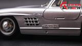  Mô hình Mercedes Benz 300SL 1954 Sliver Collegione đánh lái được full open 1:24 Bburago 3673 