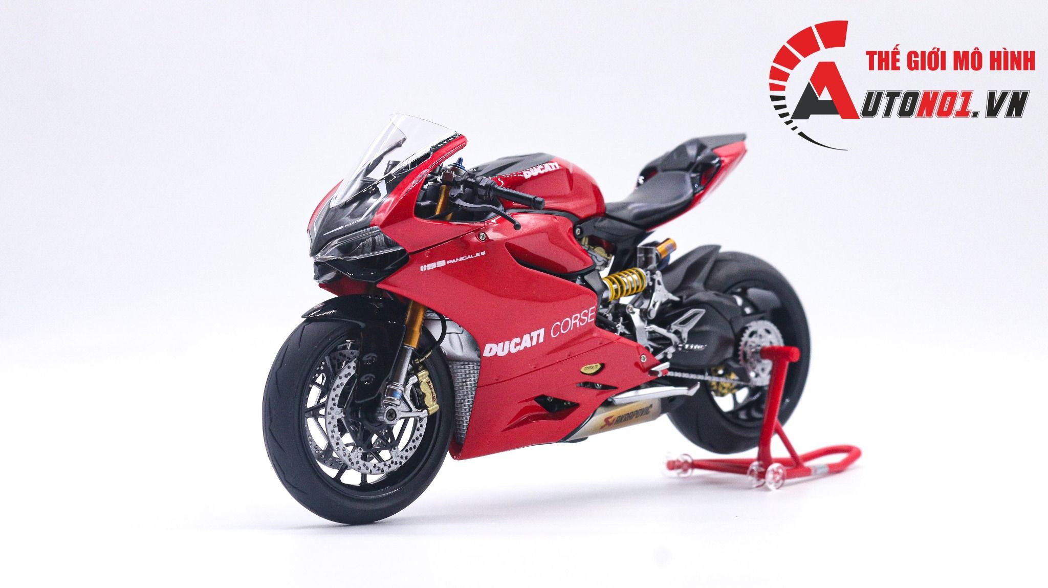  Mô hình xe cao cấp Ducati 1199 Panigale Corse 1:12 Tamiya D061 