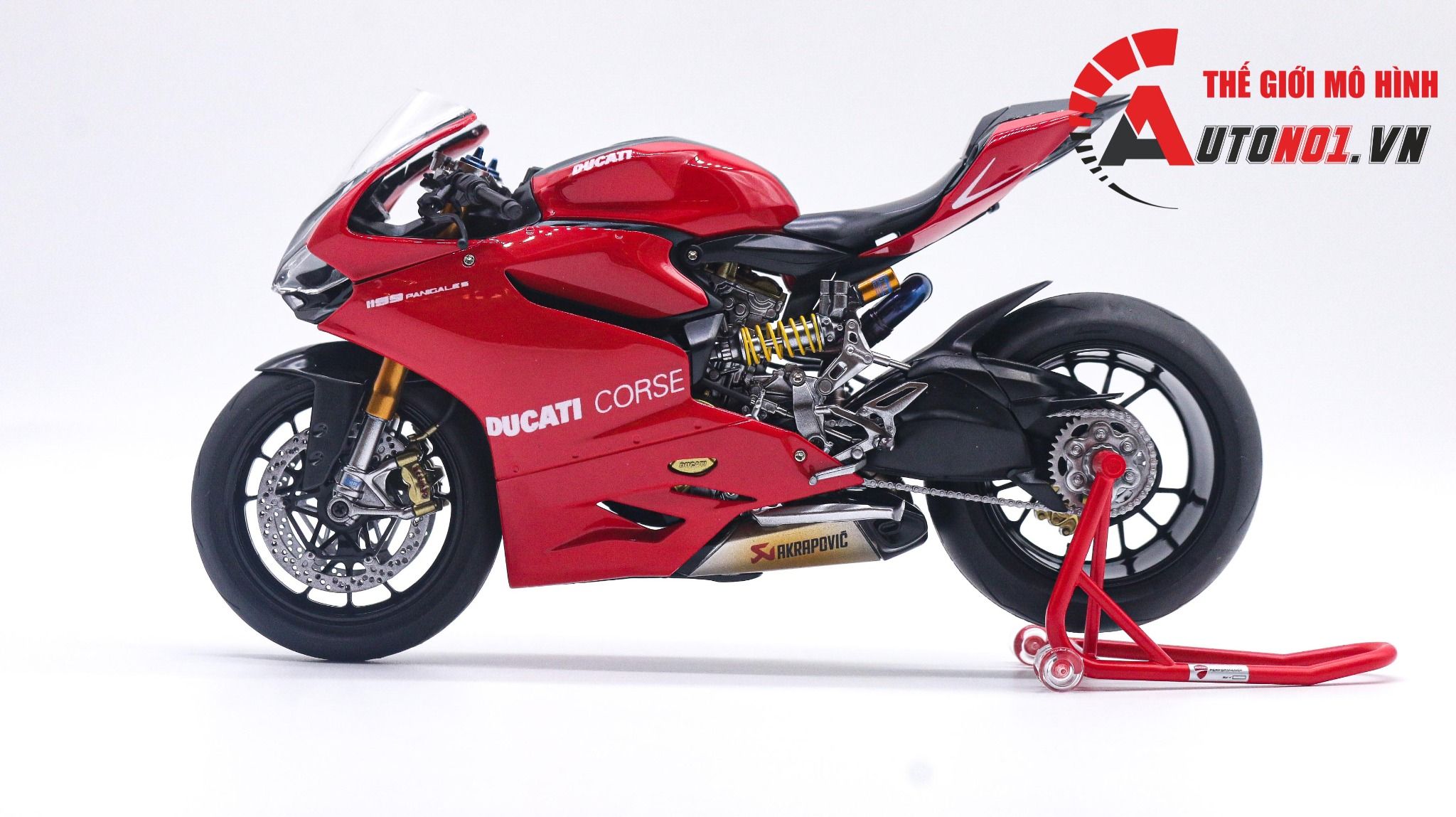  Mô hình xe cao cấp Ducati 1199 Panigale Corse 1:12 Tamiya D061 