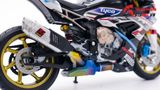  Mô hình xe độ Bmw S1000rr Hp4 Tyco độ pô 1:12 Autono1 Welly D226Q 