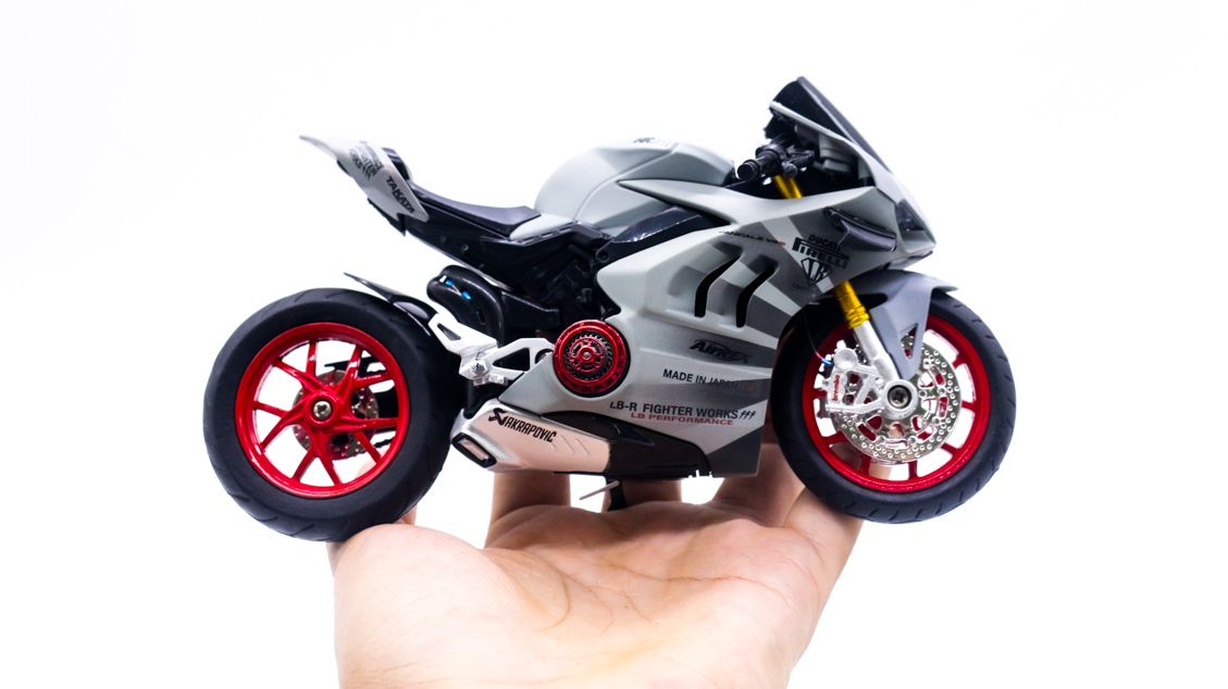  Mô hình xe độ Ducati V4s Liberty Walk nồi khô Tỉ Lệ 1:12 Autono1 D223N 