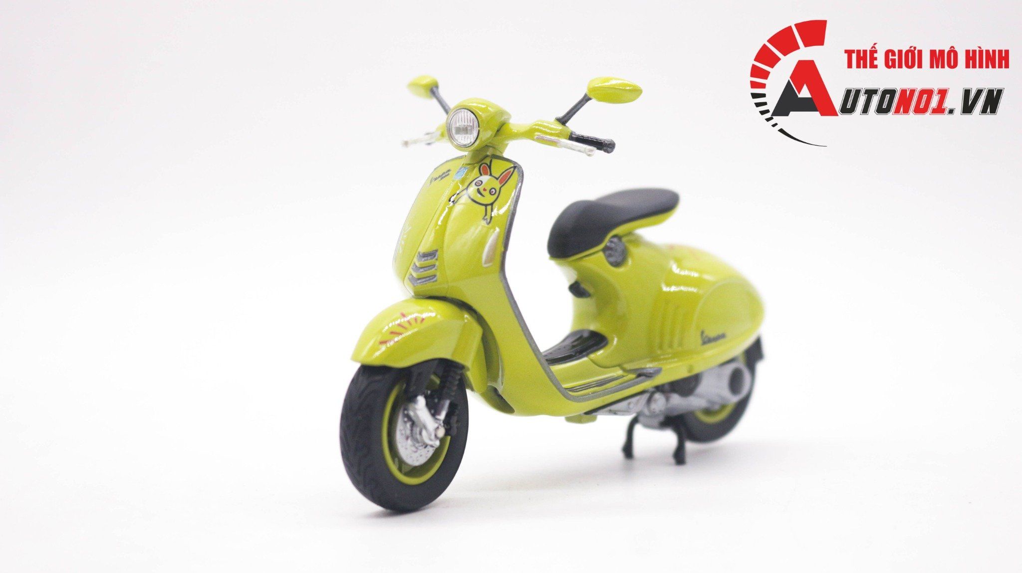  Mô hình xe Vespa 946 custom version Angry Birds 2023 tỉ lệ 1:18 Autono1 Welly 