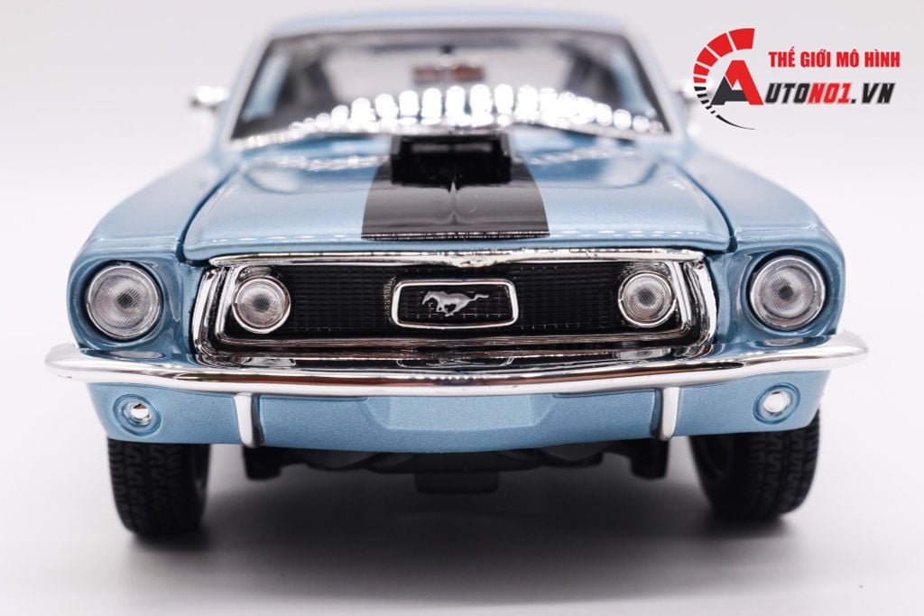 MÔ HÌNH XE FORD MUSTANG GT CORBA JET 1968 BLUE 1:18 MAISTO 6655