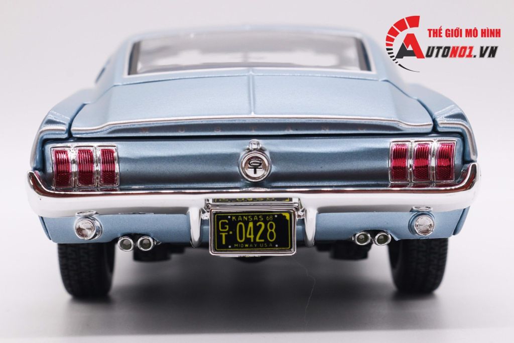 MÔ HÌNH XE FORD MUSTANG GT CORBA JET 1968 BLUE 1:18 MAISTO 6655