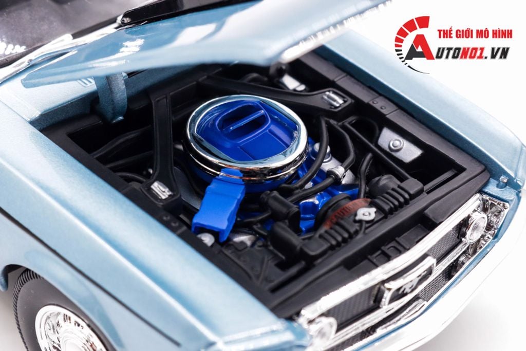 MÔ HÌNH XE FORD MUSTANG GT CORBA JET 1968 BLUE 1:18 MAISTO 6655