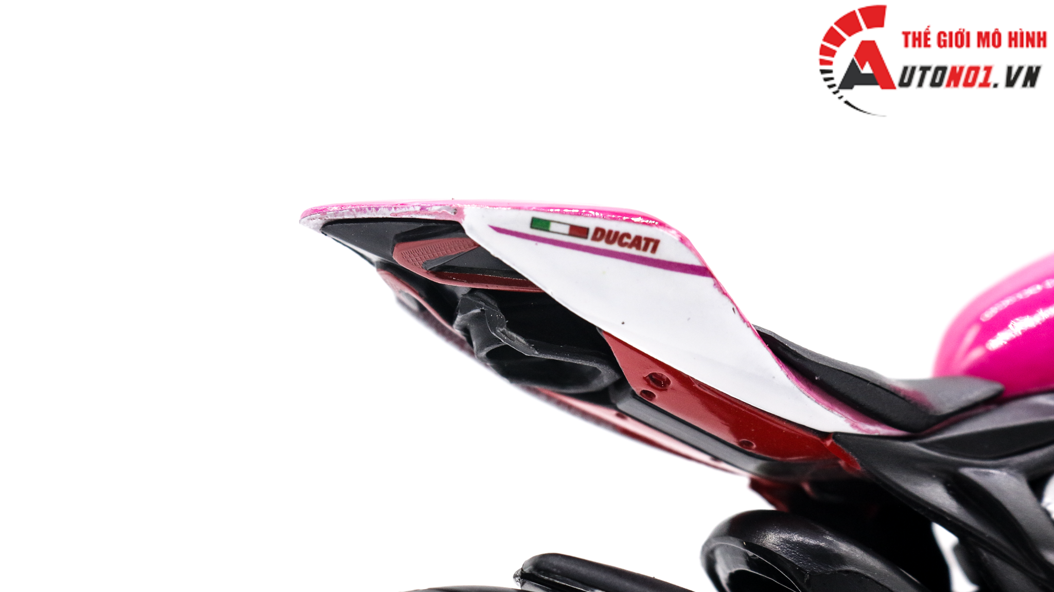  Mô hình xe độ Ducati 1199 Panigale Hello Kitty Pink 1:12 Autono1 D220f 