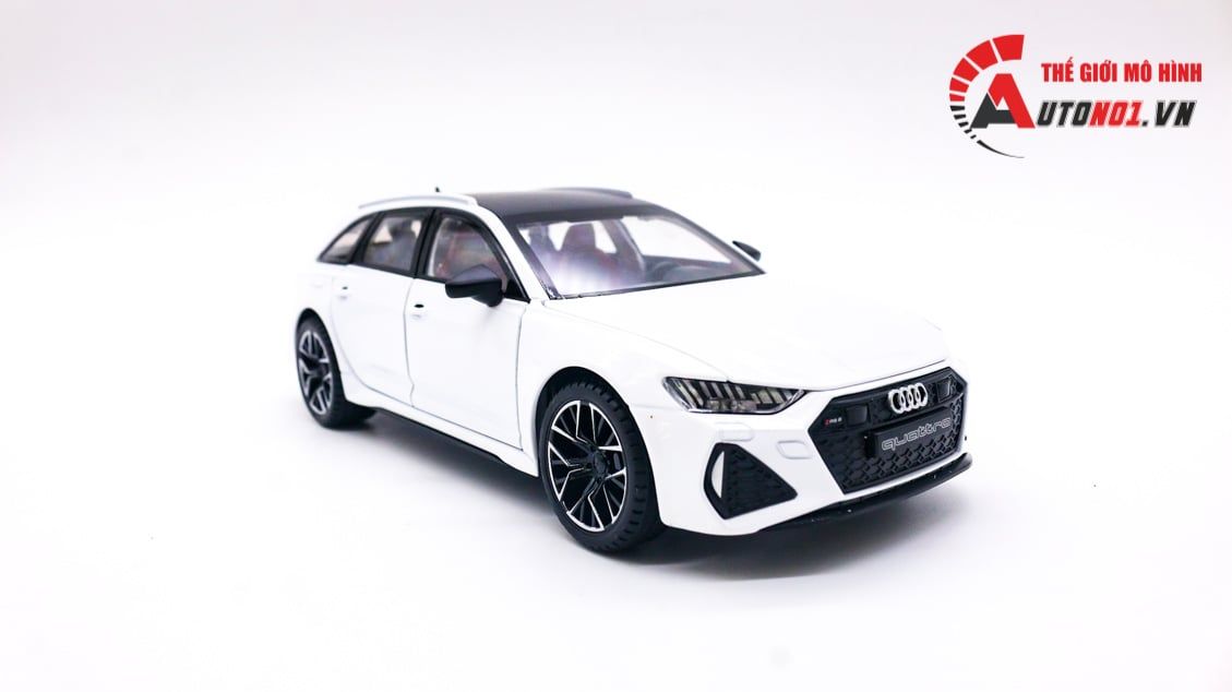  Mô hình xe Audi RS6 Quattro đánh lái được box camping tỉ lệ 1:24 Jinlifang OT422 