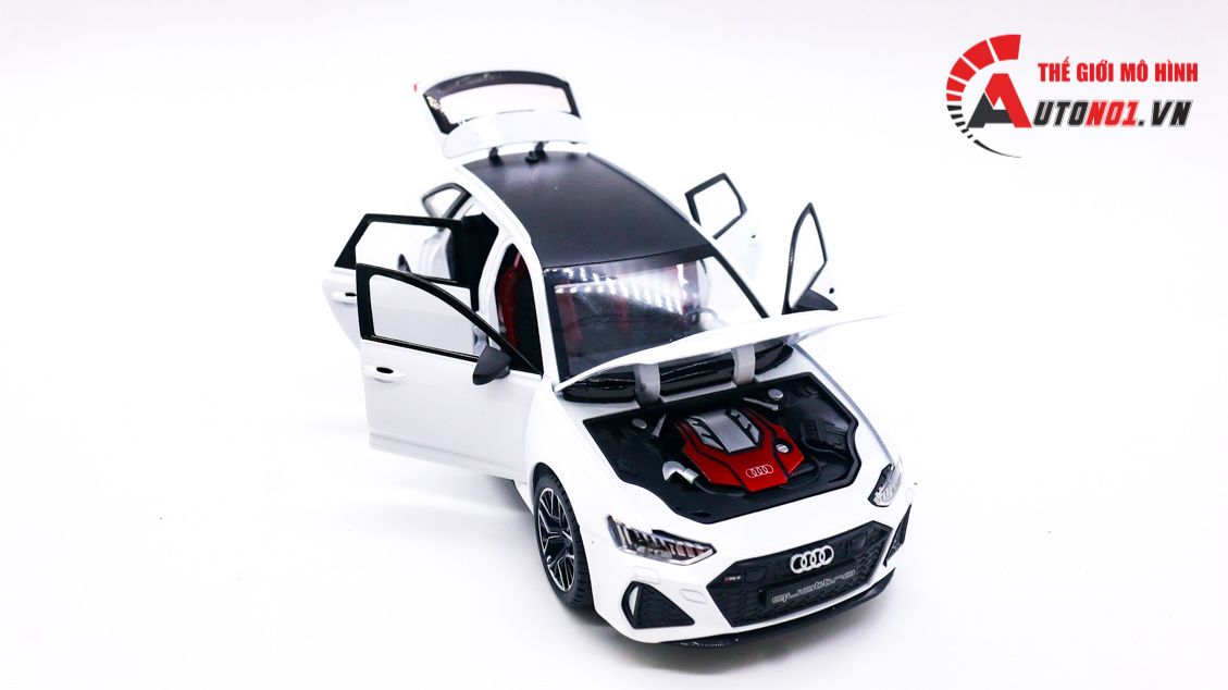  Mô hình xe Audi RS6 Quattro đánh lái được box camping tỉ lệ 1:24 Jinlifang OT422 