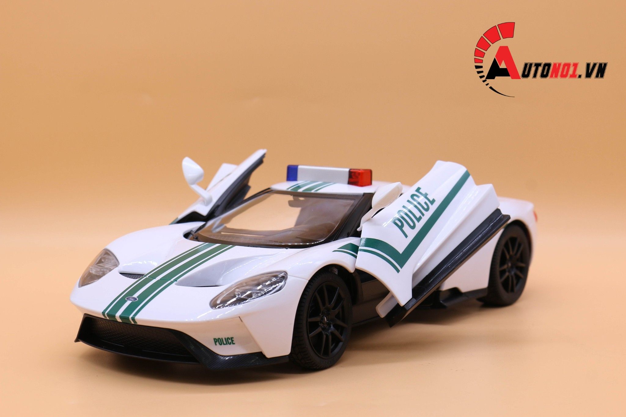  MÔ HÌNH XE ĐIỀU KHIỂN Ô TÔ FORD GT POLICE WHITE 1:14 RASTAR 6321 