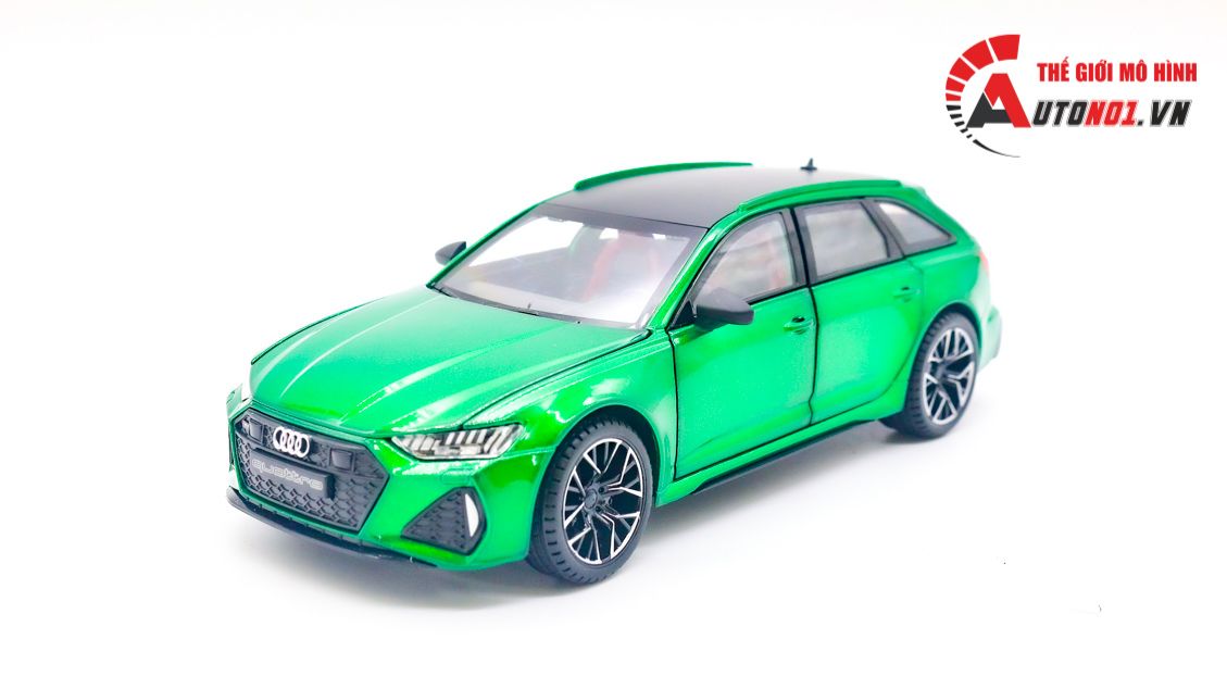  Mô hình xe Audi RS6 Quattro đánh lái được box camping tỉ lệ 1:24 Jinlifang OT422 