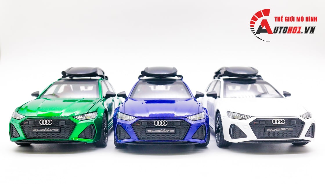  Mô hình xe Audi RS6 Quattro đánh lái được box camping tỉ lệ 1:24 Jinlifang 8214 