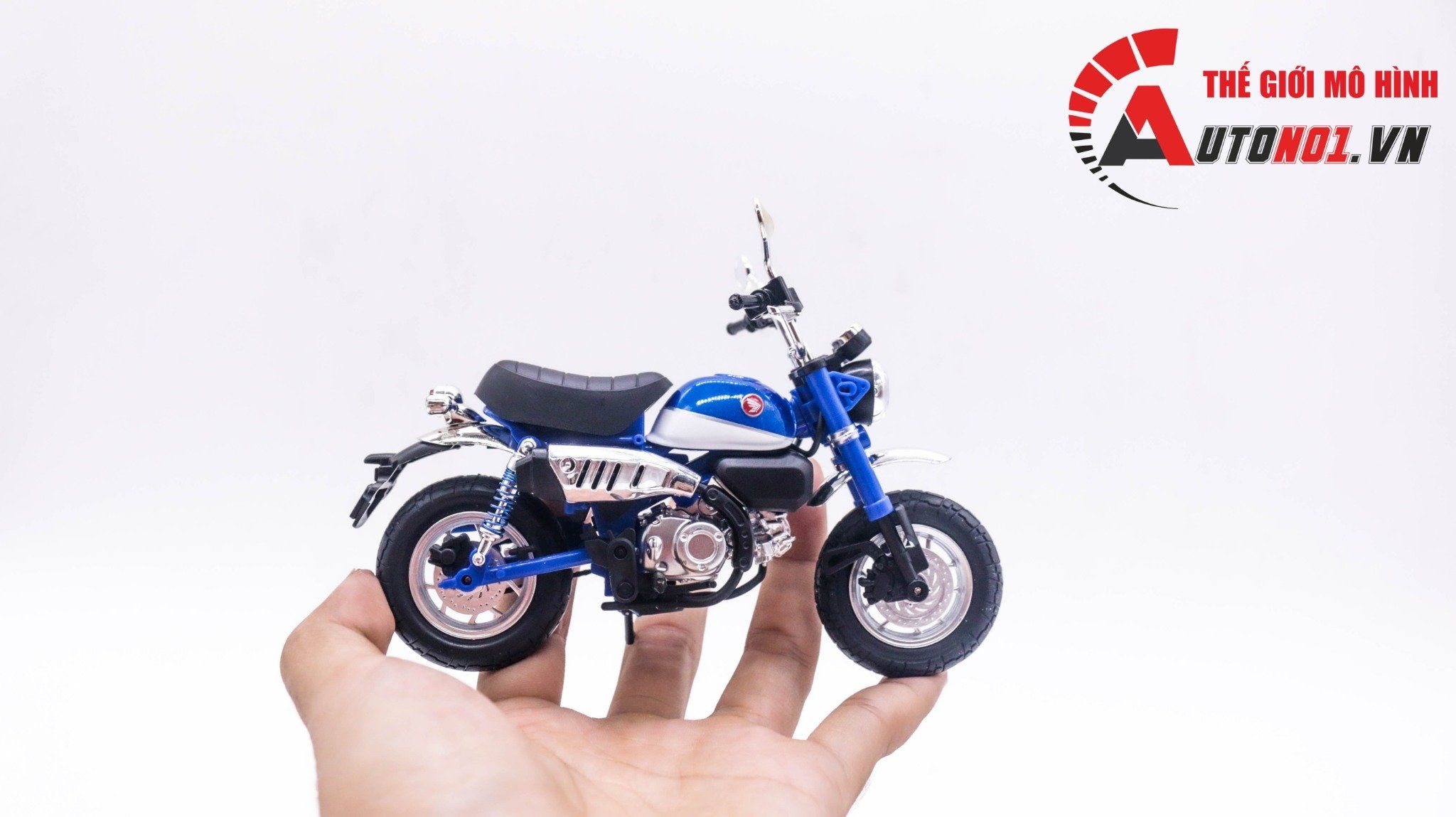  Mô hình xe Honda Monkey 125cc 1:12 Huayi Alloy MT065 