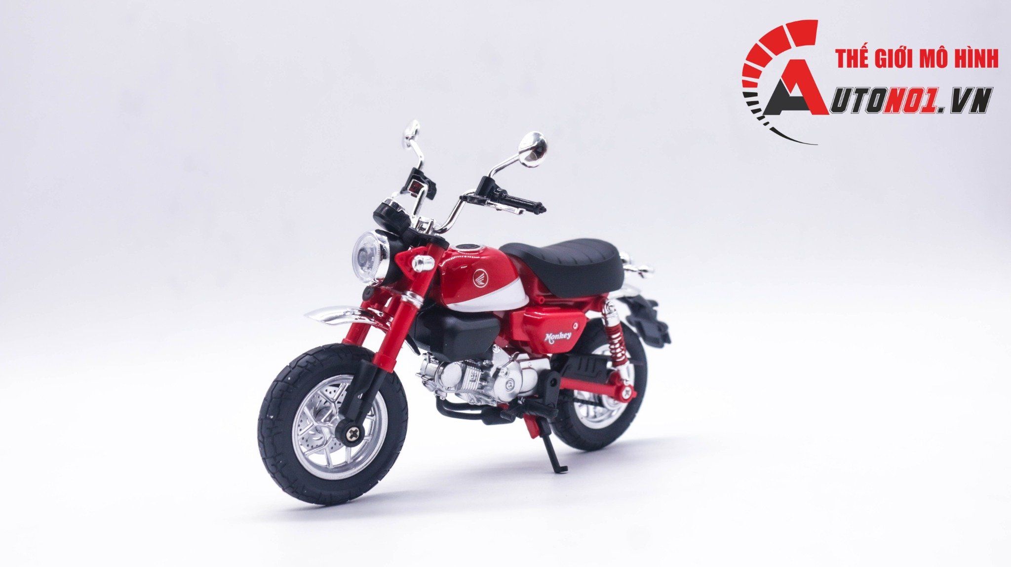  Mô hình xe Honda Monkey 125cc 1:12 Huayi Alloy MT065 