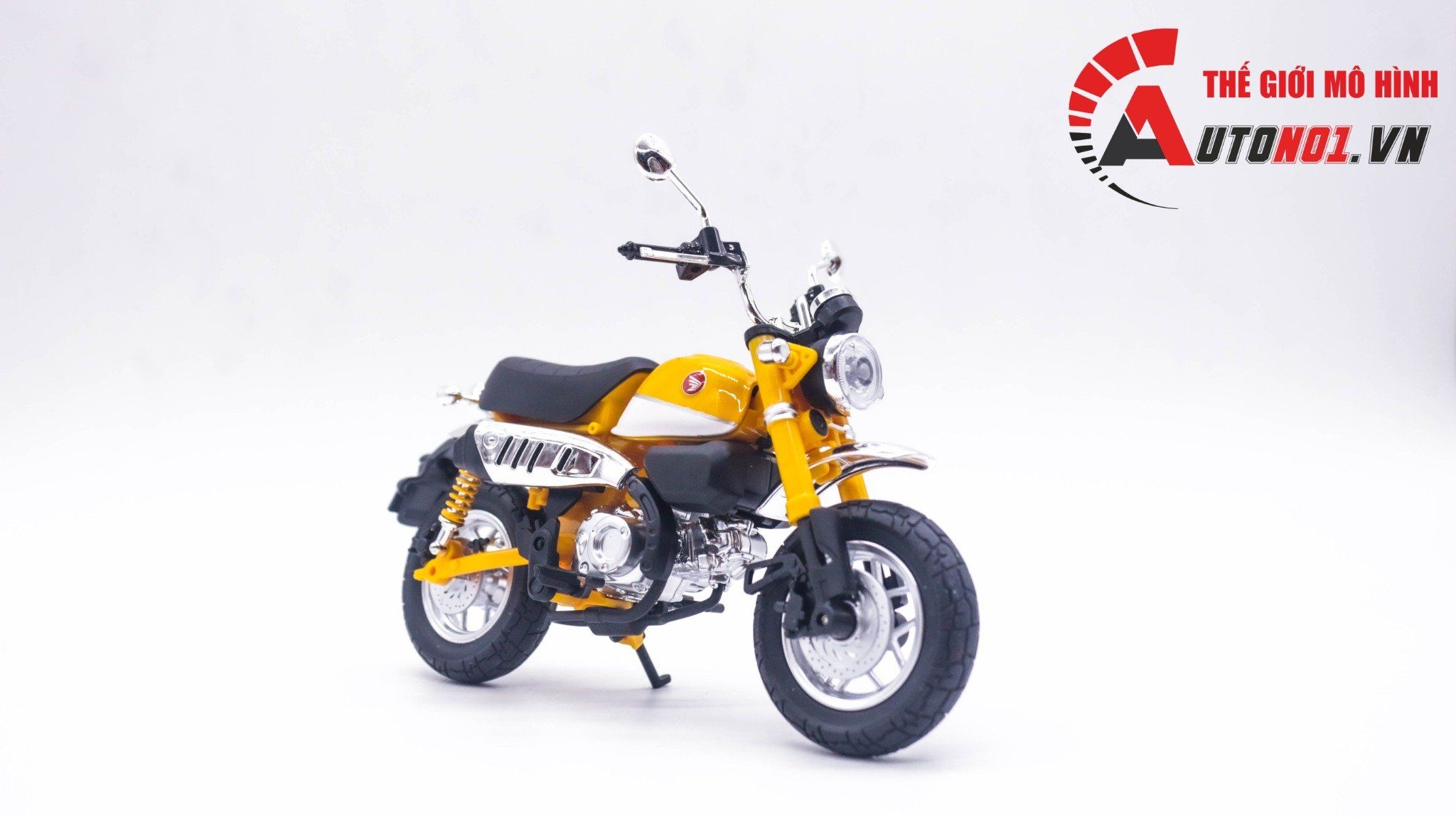  Mô hình xe Honda Monkey 125cc 1:12 Huayi Alloy MT065 