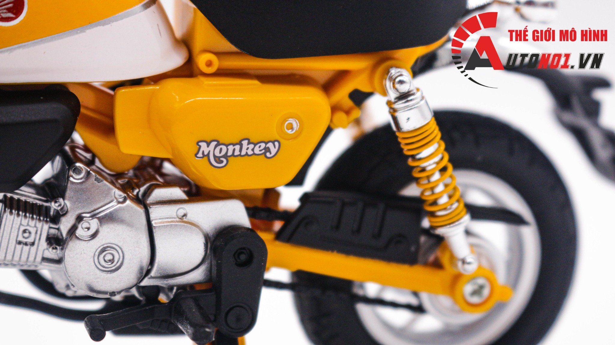  Mô hình xe Honda Monkey 125cc 1:12 Huayi Alloy MT065 