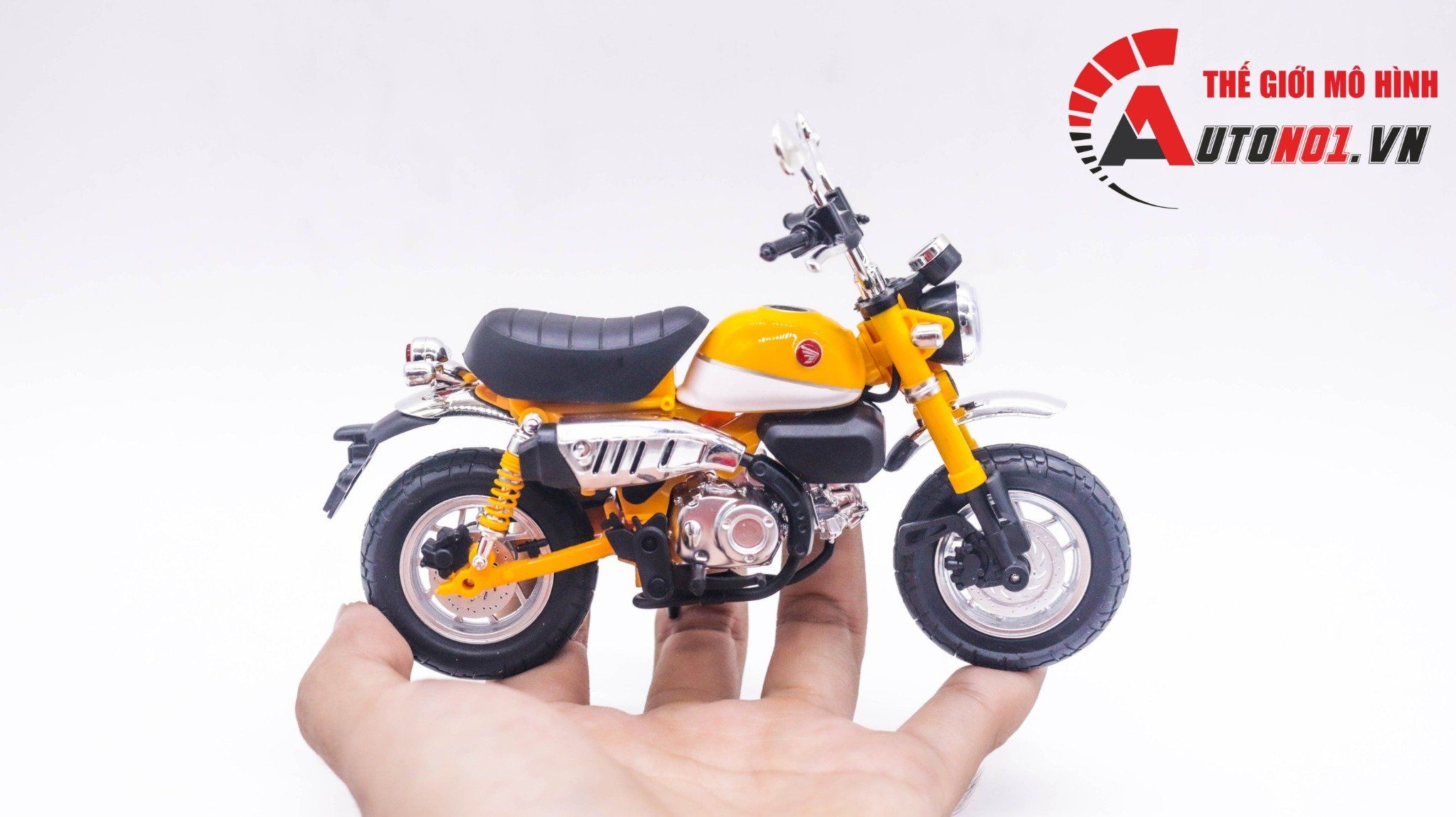  Mô hình xe Honda Monkey 125cc 1:12 Huayi Alloy MT065 