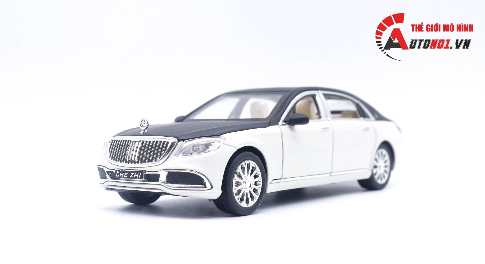 Mô hình xe Mercedes Maybach S600 full open tỉ lệ 1:24 Chezhi OT443 