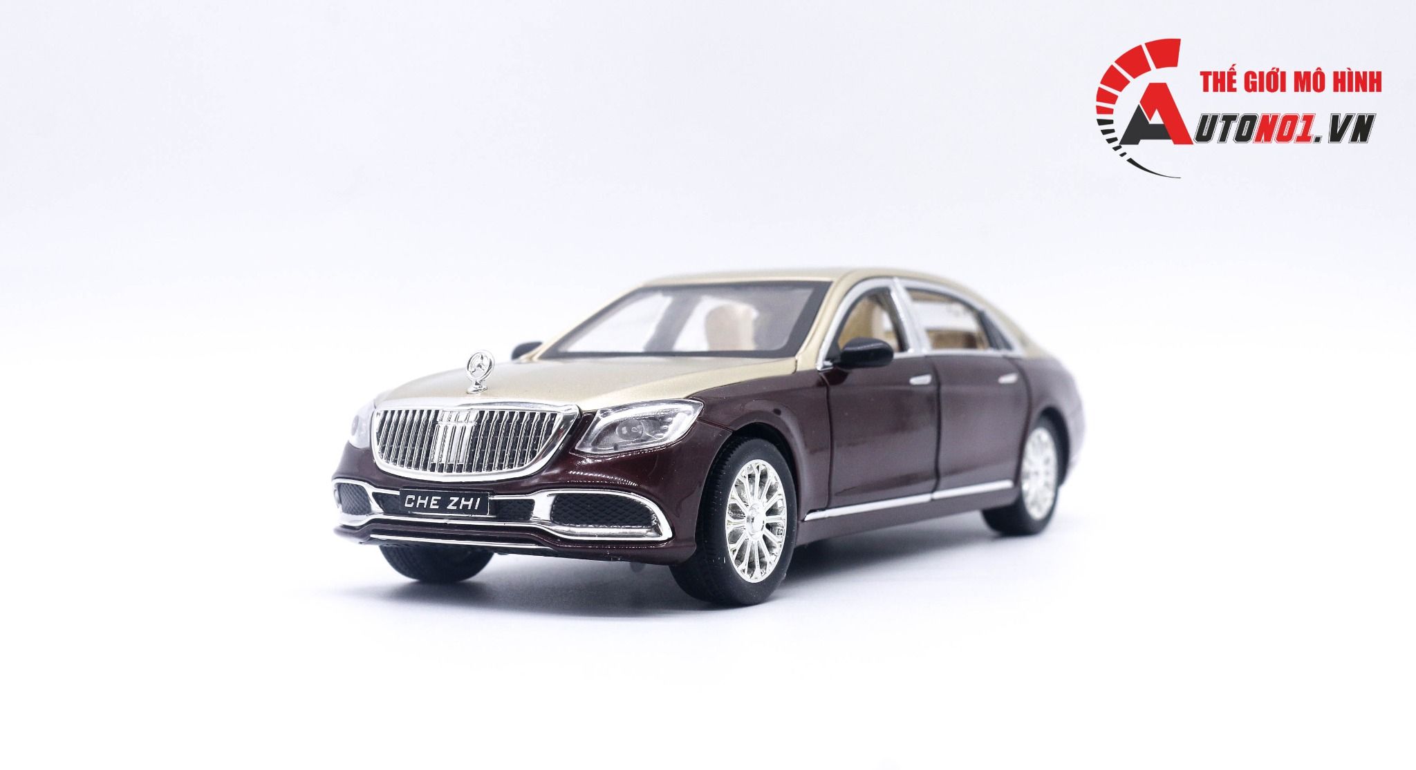  Mô hình xe Mercedes Maybach S600 full open tỉ lệ 1:24 Chezhi OT443 