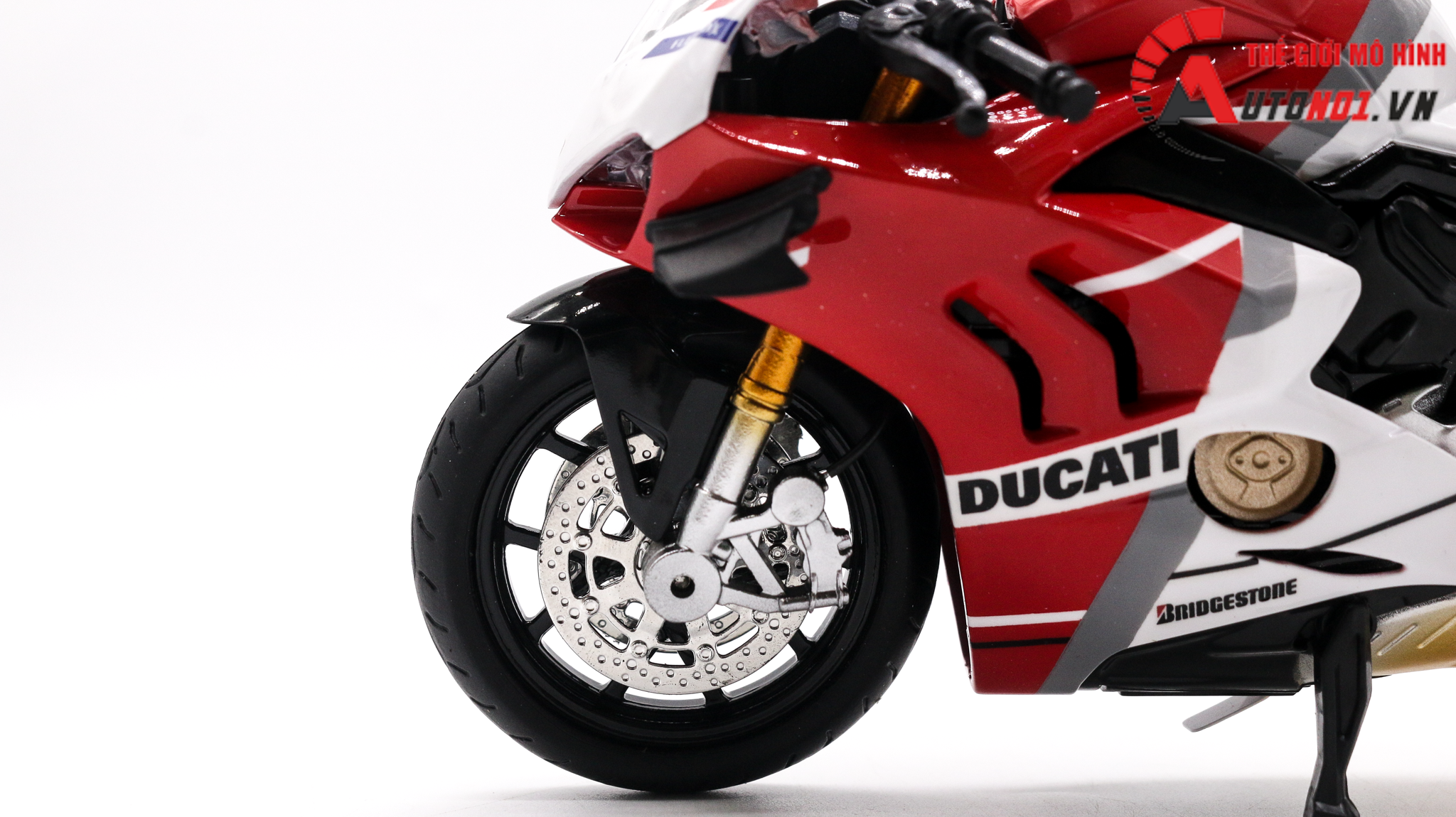  Mô hình xe độ Ducati Panigale V4s Corse Nồi Khô 1:12 Autono1 D223E 