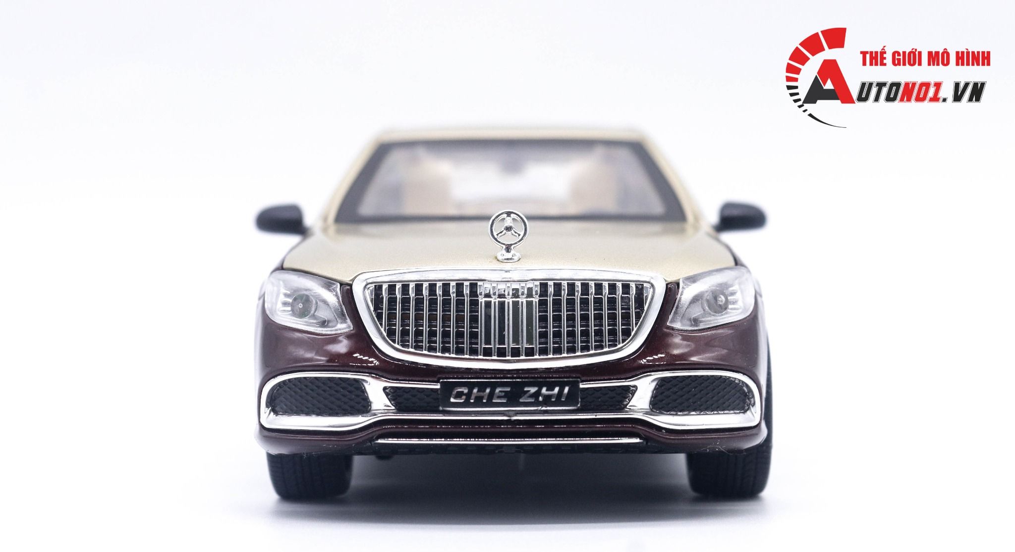  Mô hình xe Mercedes Maybach S600 full open tỉ lệ 1:24 Chezhi OT443 