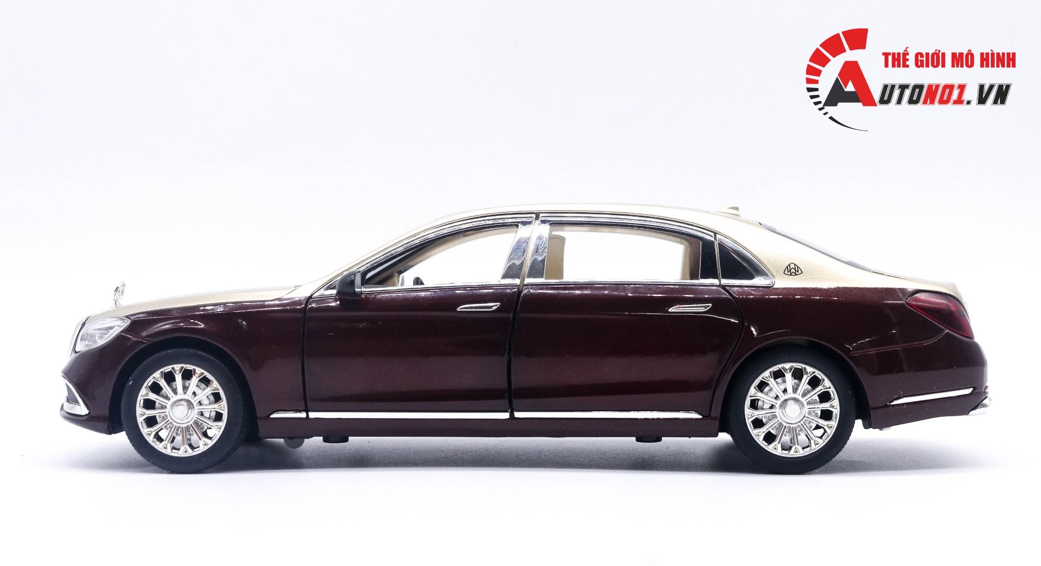  Mô hình xe Mercedes Maybach S600 full open tỉ lệ 1:24 Chezhi OT443 