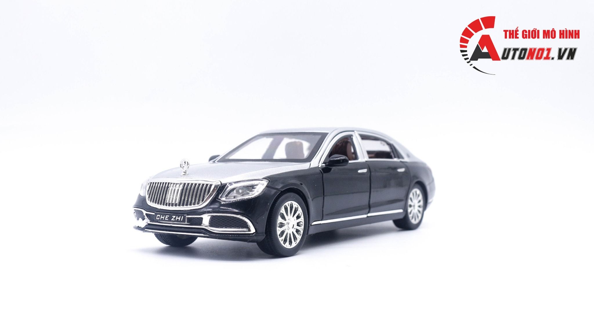  Mô hình xe Mercedes Maybach S600 full open tỉ lệ 1:24 Chezhi OT443 