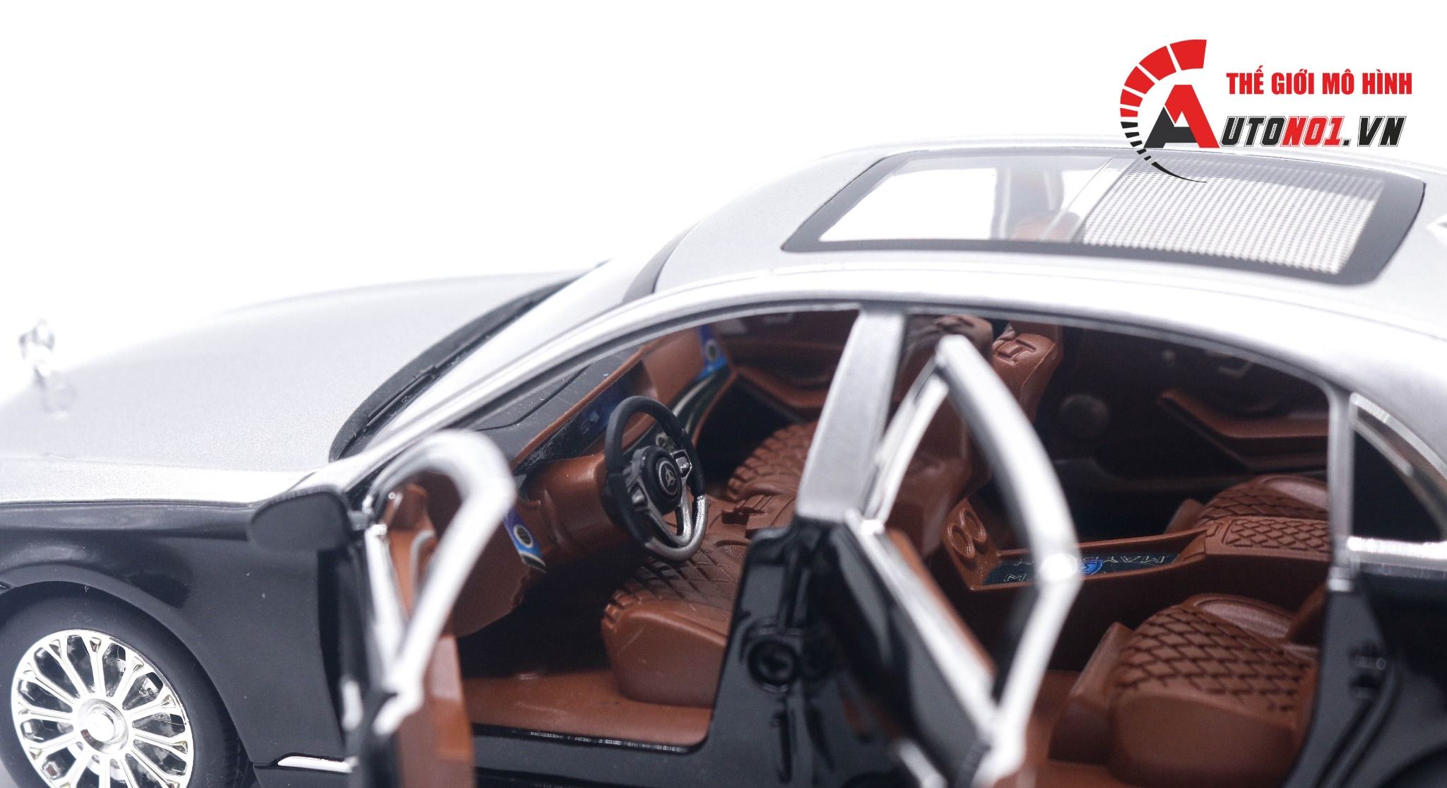  Mô hình xe Mercedes Maybach S600 full open tỉ lệ 1:24 Chezhi OT443 
