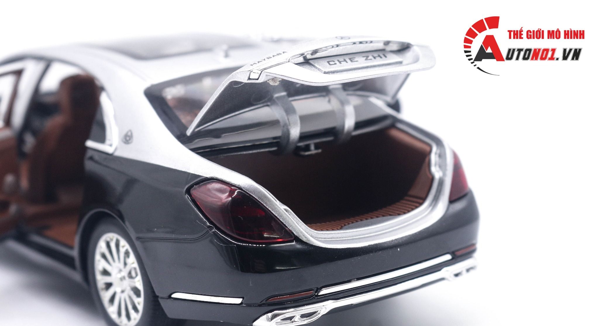  Mô hình xe Mercedes Maybach S600 full open tỉ lệ 1:24 Chezhi OT443 