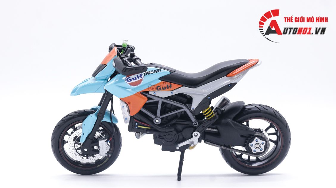  Mô hình xe độ Ducati Hyper Motard Maisto Gulf Ver Pô SC project 1:12 Autono1 Maisto D146A 