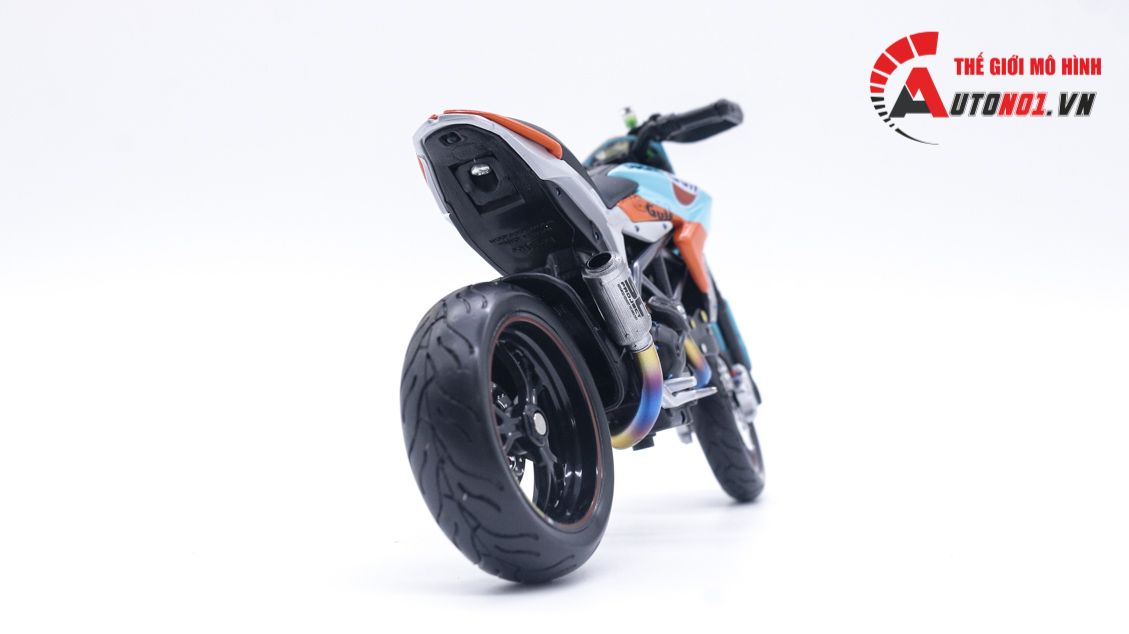  Mô hình xe độ Ducati Hyper Motard Maisto Gulf Ver Pô SC project 1:12 Autono1 Maisto D146A 