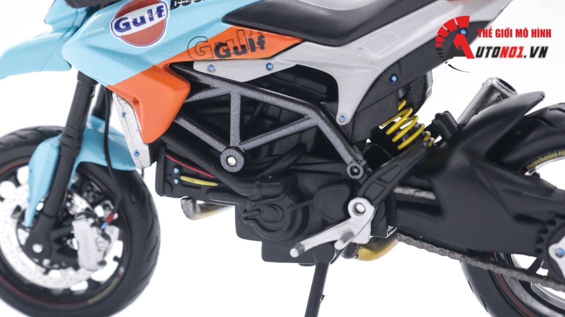  Mô hình xe độ Ducati Hyper Motard Maisto Gulf Ver Pô SC project 1:12 Autono1 Maisto D146A 
