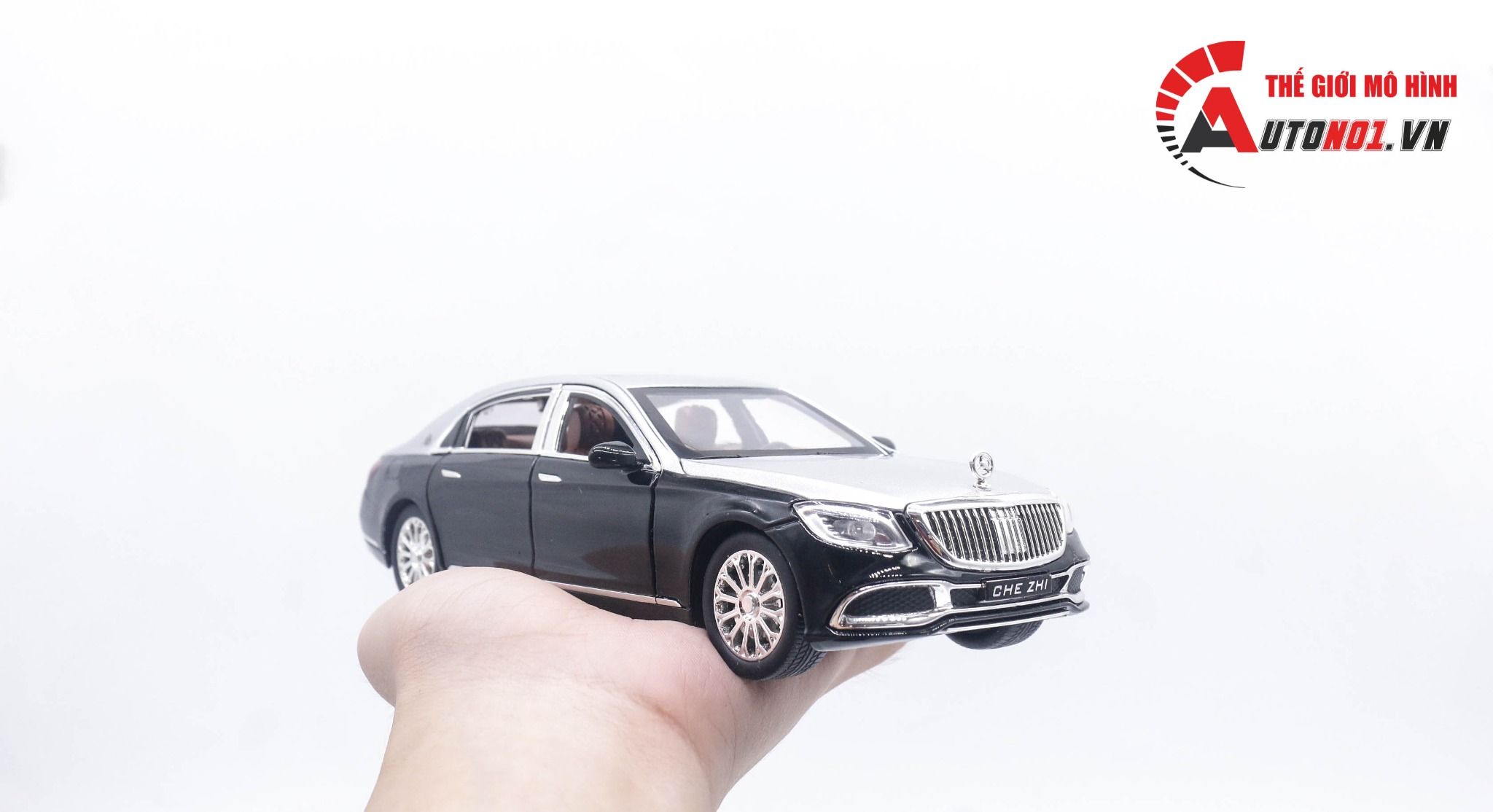  Mô hình xe Mercedes Maybach S600 full open tỉ lệ 1:24 Chezhi OT443 