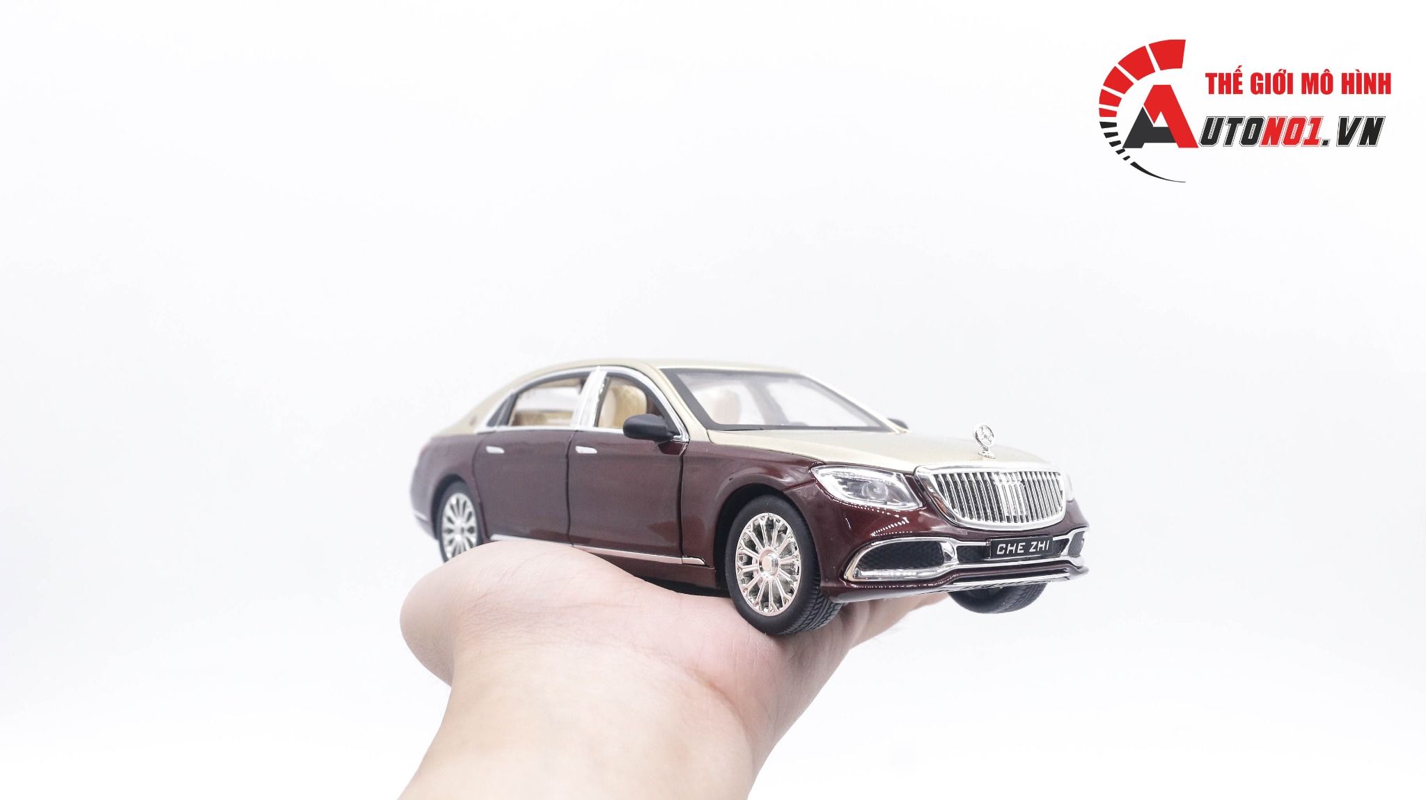  Mô hình xe Mercedes Maybach S600 full open tỉ lệ 1:24 Chezhi OT443 