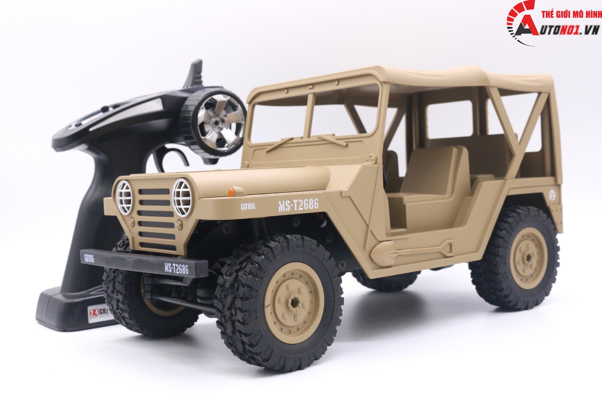 MÔ HÌNH XE ĐIỀU KHIỂN BG1522 JEEP OF ROAD YELLOW TỈ LỆ 1:14 6598