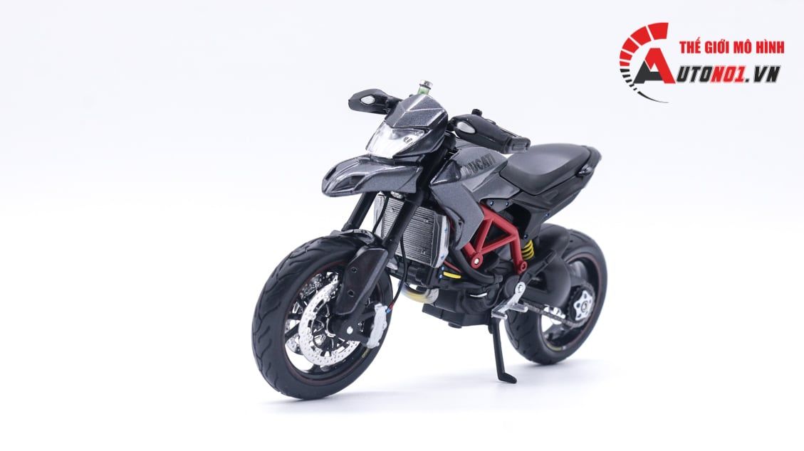  Mô hình xe độ Ducati Hypermotard Pô SC Project 1:12 Autono1 Maisto D146B 