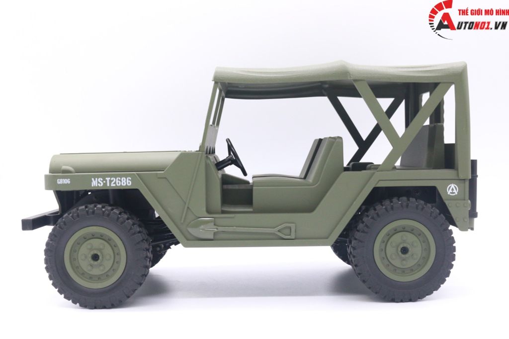 MÔ HÌNH XE ĐIỀU KHIỂN BG1522 JEEP OF ROAD GREEN TỈ LỆ 1:14 6601