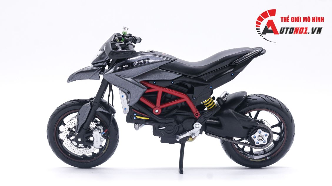  Mô hình xe độ Ducati Hypermotard Pô SC Project 1:12 Autono1 Maisto D146B 