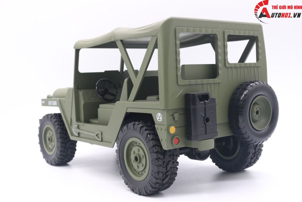 MÔ HÌNH XE ĐIỀU KHIỂN BG1522 JEEP OF ROAD GREEN TỈ LỆ 1:14 6601