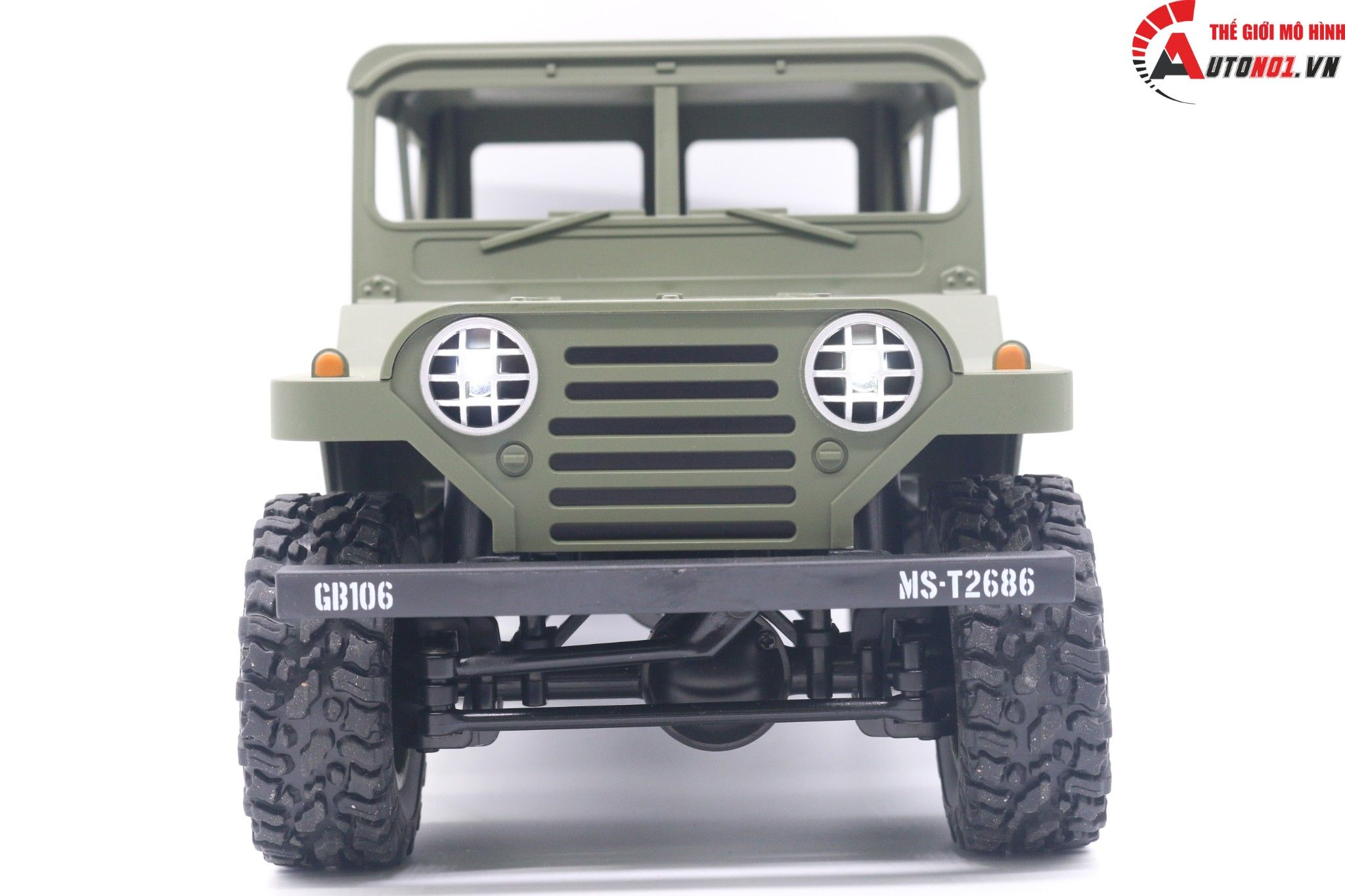  MÔ HÌNH XE ĐIỀU KHIỂN BG1522 JEEP OF ROAD GREEN TỈ LỆ 1:14 6601 