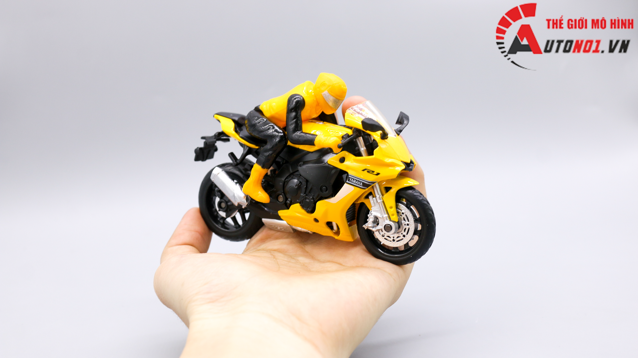  Mô hình xe Yamaha Yzf- r1 yellow và figure 1:18 MSZ 7852 