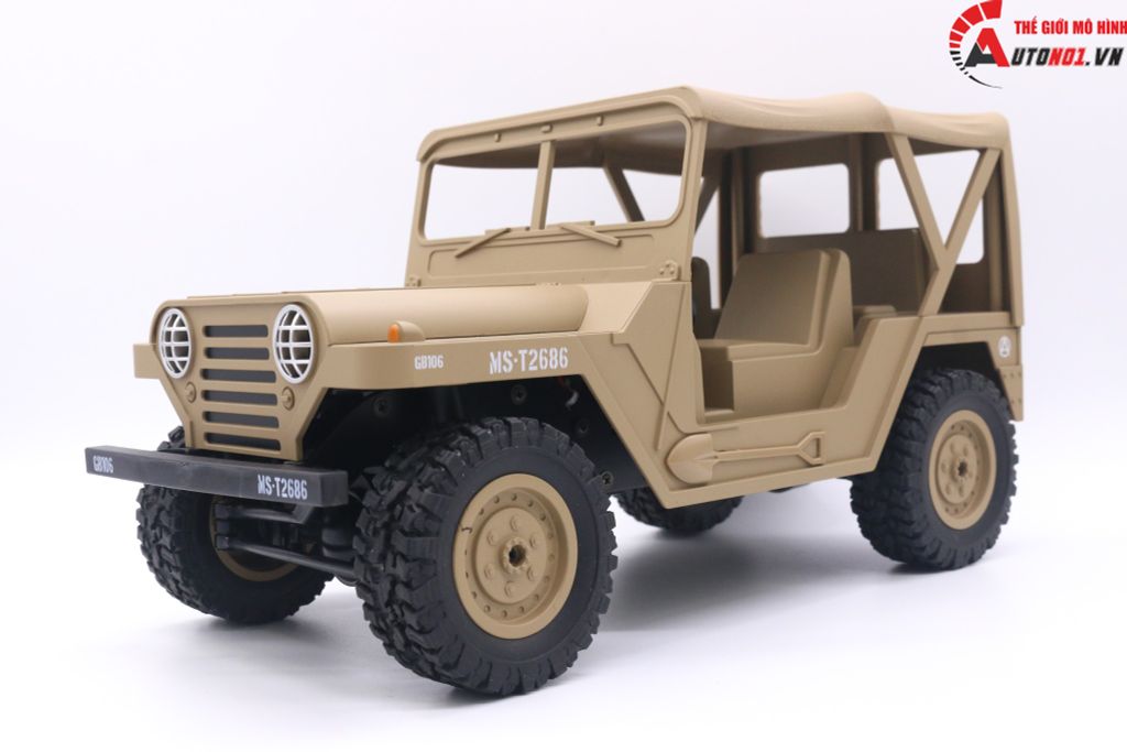 MÔ HÌNH XE ĐIỀU KHIỂN BG1522 JEEP OF ROAD YELLOW TỈ LỆ 1:14 6598