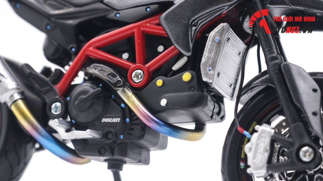  Mô hình xe độ Ducati Hypermotard Pô SC Project 1:12 Autono1 Maisto D146B 