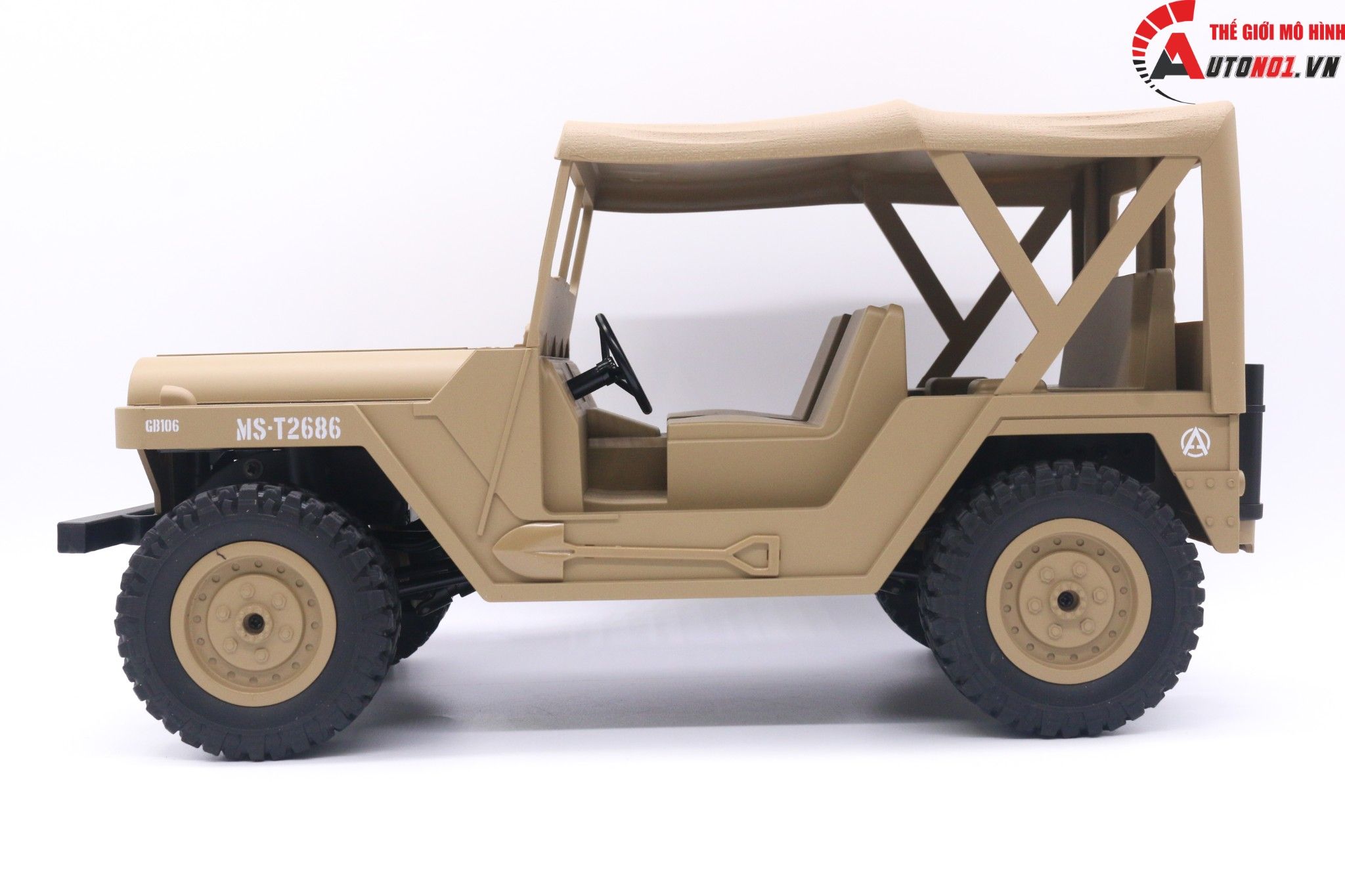  MÔ HÌNH XE ĐIỀU KHIỂN BG1522 JEEP OF ROAD YELLOW TỈ LỆ 1:14 6598 