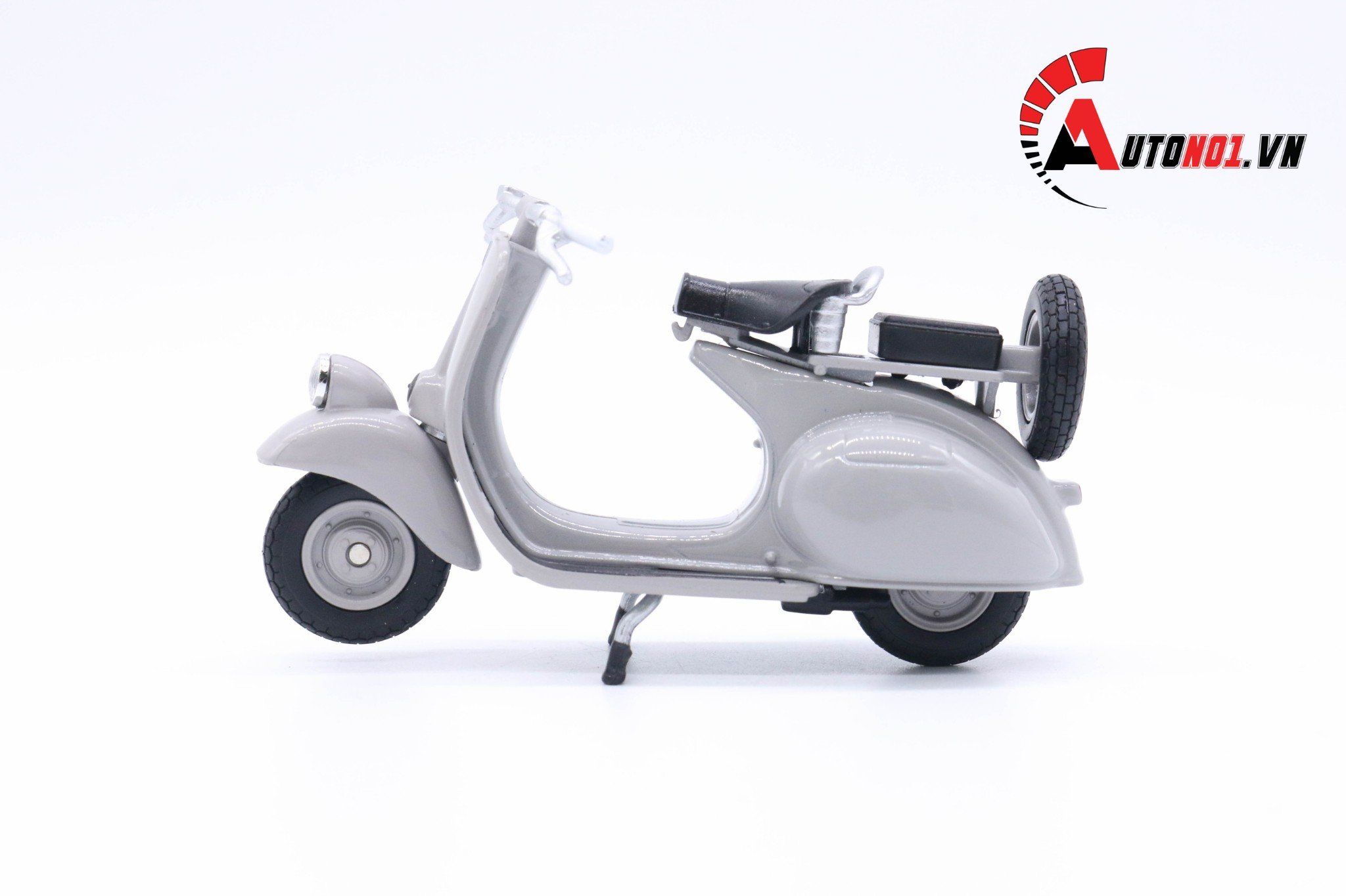  Mô hình xe Vespa 125cc 1953 grey 1:18 Welly MT078K 