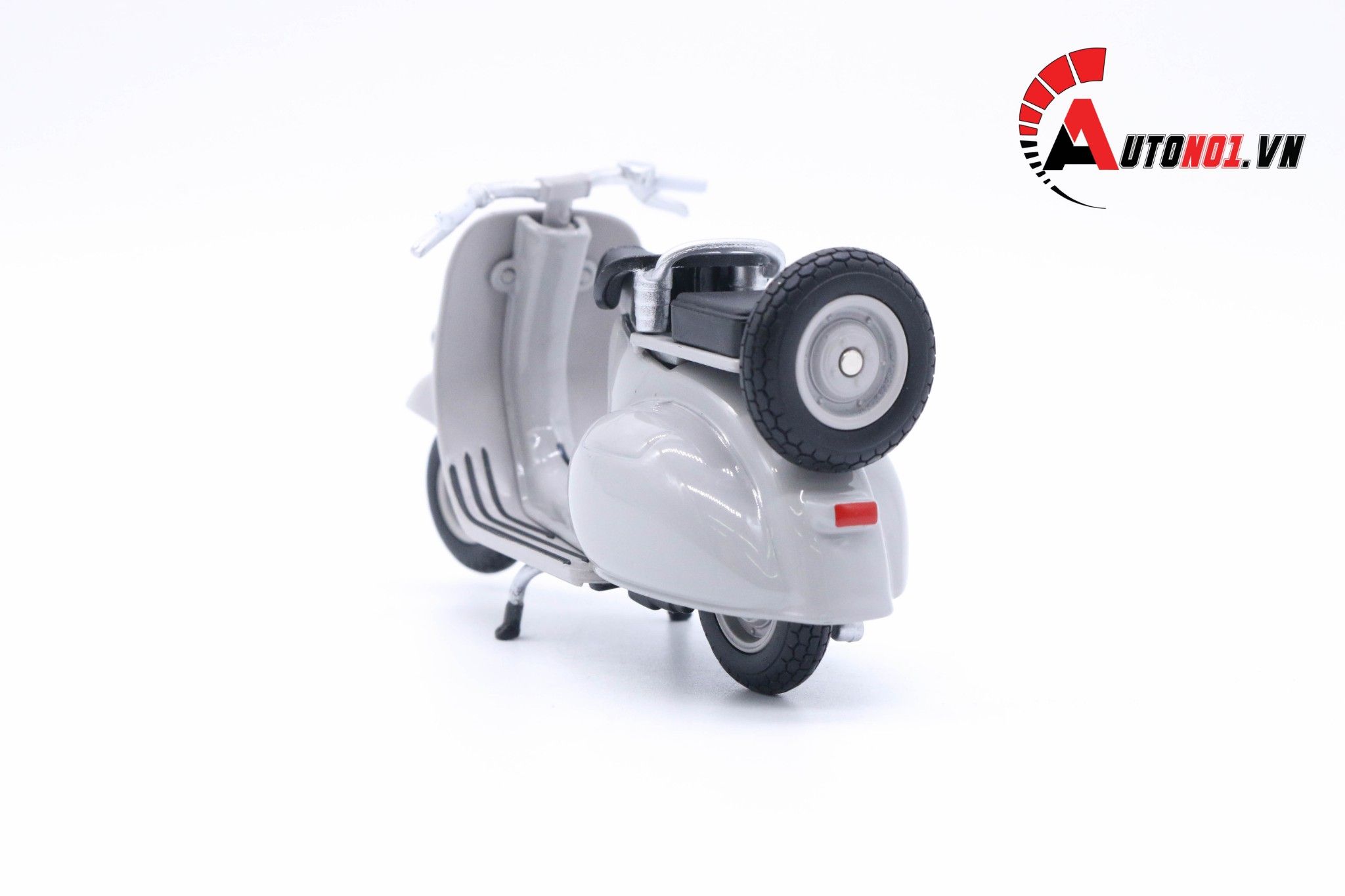  Mô hình xe Vespa 125cc 1953 grey 1:18 Welly MT078K 