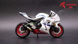  Mô hình xe độ Suzuki Gsx-R1000 Trắng Mâm độ pô 1:12 Autono1 MSZ D110A 